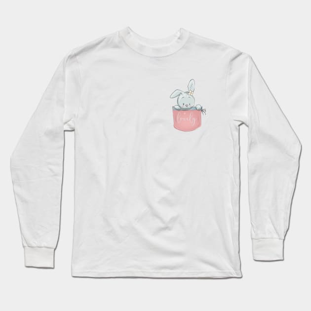 Pocket Bunny Long Sleeve T-Shirt by EveFarb